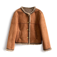 Rosalind | Veste d'hiver luxueuse en daim pour femme
