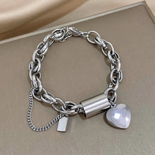 Bracelet Épais avec Cœur | Or