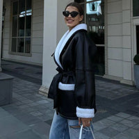 Isabeau | Veste tendance avec ceinture pour femme