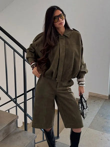 Malia | Veste de transition en vert élégant pour femme