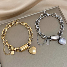 Bracelet Épais du Cœur | Or