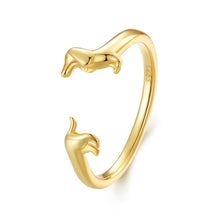 Bague Chien Saucisse (Ajustable)