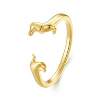 Bague Chien Teckel (Ajustable)