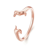 Bague Chien Saucisse (Ajustable)