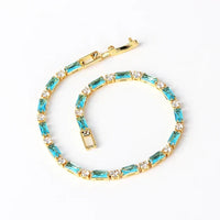 Bracelet en Pierre Turquoise Naturelle | Or