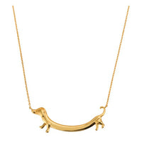 Collier Cane Salame en ton doré