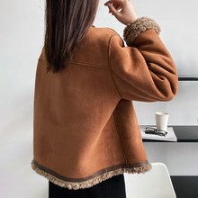 Rosalind | Veste d'hiver luxueuse en daim pour femme