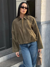 Malia | Veste de transition en vert élégant pour femme
