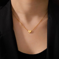 Collier Atemporal en Cœur avec Initiale
