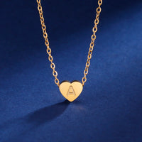 Collier Atemporal en Cœur avec Initiale