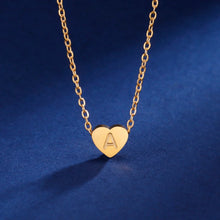 Collier Atemporal en Cœur avec Initiale