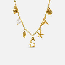Collier Océan avec Lettre en Or