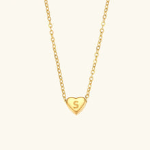 Collier en Or avec Initiale en Cœur