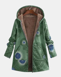 Sage - Veste Sherpa Motif Tribal