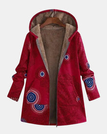 Sage - Veste Sherpa Motif Tribal