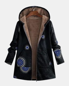 Sage - Veste Sherpa Motif Tribal