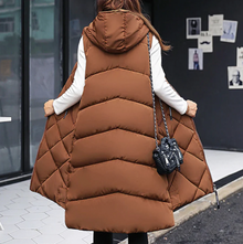 Taylor | Gilet Long à Capuche et Chaleur Hivernale pour Femme