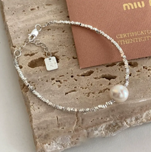 Bracelet carré Amour Argenté