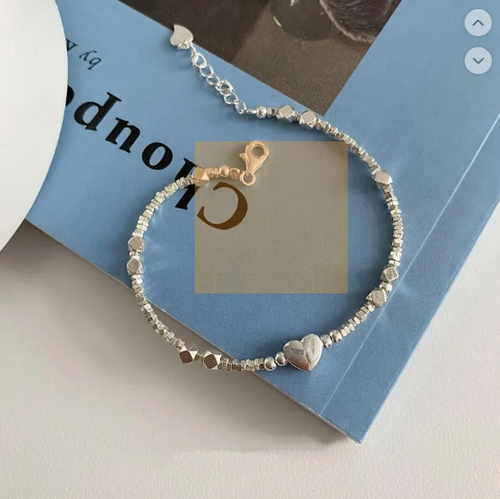 Bracelet carré Amour Argenté