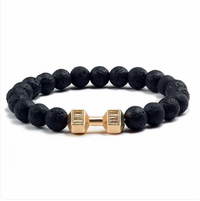 Bracelet d'aromathérapie avec pierres de lave