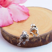 Boucles d'Oreilles Élégantes de Grenouille