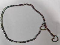 Collier Lara avec cœur en acier inoxydable