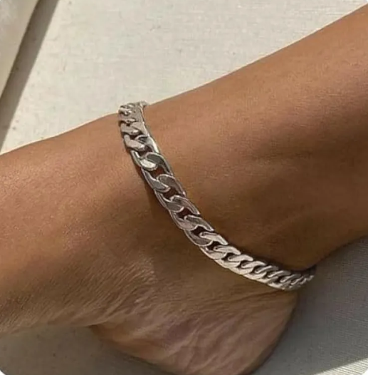 Bracelet de cheville avec chaîne pour les vacances à la plage