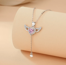 Collier Cupido Cœur Ailes d'Ange