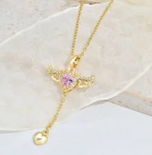Collier Cupido Cœur Ailes d'Ange