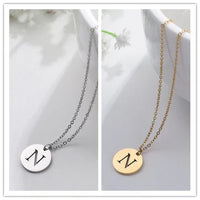 Collier en Or avec Pendentif de Lettre Élégante
