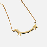 Collier Cane Salame en ton doré