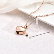 Collier avec urne commémorative pour animaux de compagnie – Pendentif en forme de cœur avec gravure d'une patte
