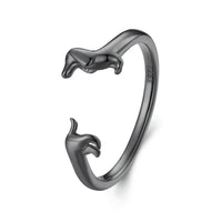 Bague Chien Teckel (Ajustable)