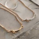 Collier Cane Salame en ton doré