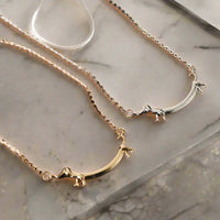 Collier Cane Salame en ton doré