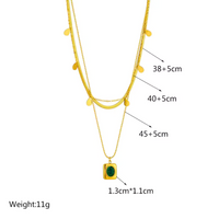 Collier Set Serenna Or et Émeraude