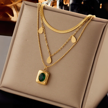 Collier Set Serenna Or et Émeraude