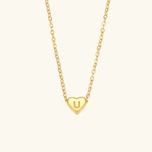 Collier en Or avec Initiale en Cœur
