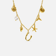 Collier Océan avec Lettre en Or