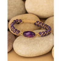 Bracelet élégant en améthyste