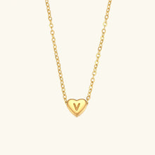 Collier en Or avec Initiale en Cœur