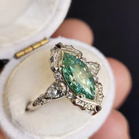 Bague Émeraude Marquise