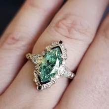 Bague Émeraude Marquise