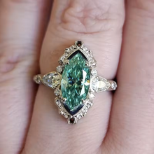 Bague Émeraude Marquise