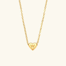 Collier en Or avec Initiale en Cœur
