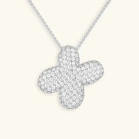 Collier en Diamants avec Initiale en Bulle