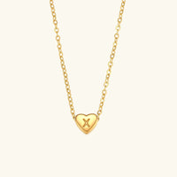 Collier en Or avec Initiale en Cœur