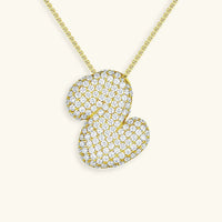 Collier en Diamants avec Initiale en Bulle