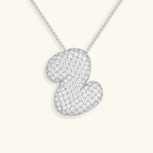 Collier en Diamants avec Initiale en Bulle