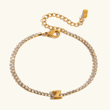 Bracelet Élégant en Or avec Lettre en Bulle